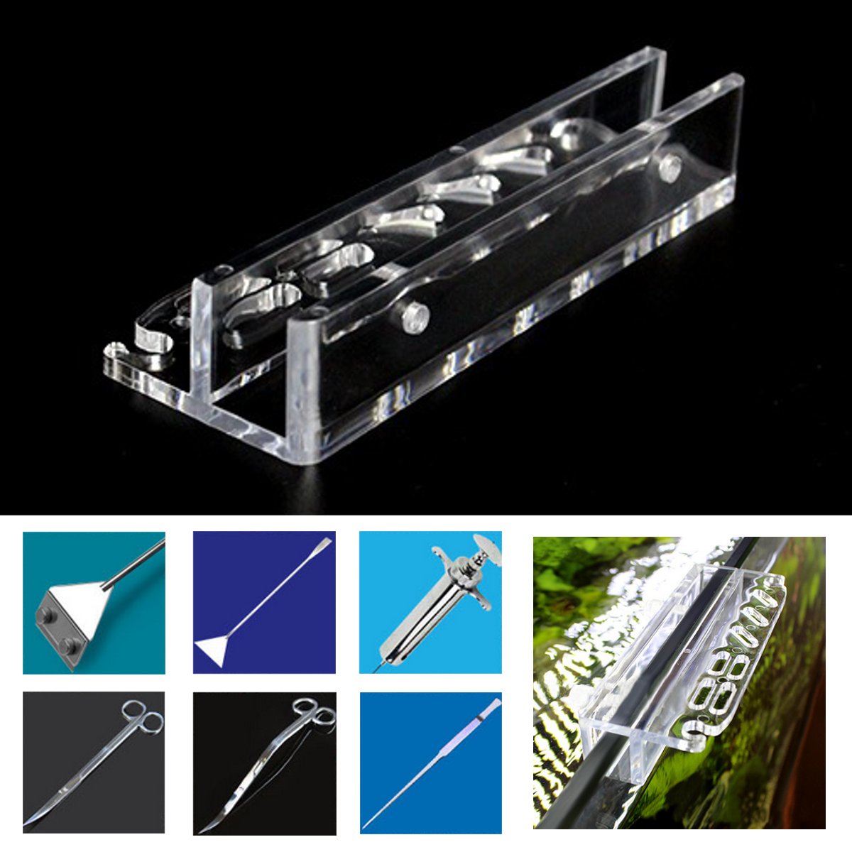 Acrylic-Aquarium-Fish-Tank-Aquatic-Water-Plants-Pruning-Tools-Holder-Rack-For-Tweezers-Scissors-1347697-2