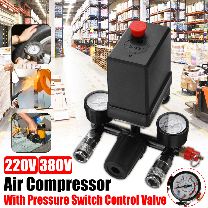 Air-Compressor-Pressure-Switch-Control-Valve-Manifold-Regulator-Gauges-With-Quick-Connector-1480155-1