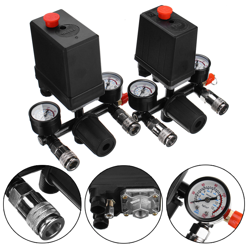 Air-Compressor-Pressure-Switch-Control-Valve-Manifold-Regulator-Gauges-With-Quick-Connector-1480155-2