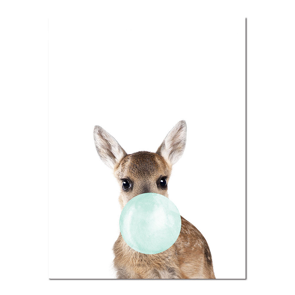 Animal-Canvas-Funny-Poster-Deer-Koala-Elephant-Baby-Art-Print-Kid-Bedroom-Decor-1739331-8