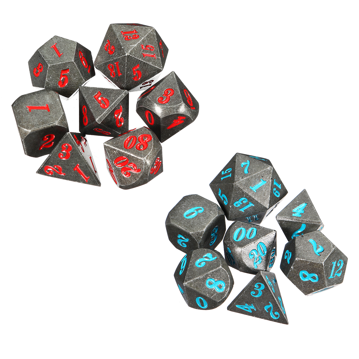 Antique-Metal-7-Pcs-Multisided-Dice-Heavy-Metal-Polyhedral-Dices-Set-w-Bag-1292360-1