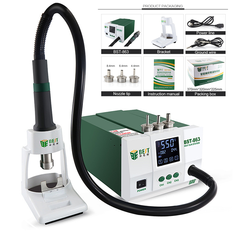 BEST-BST-863-1200W-220V110V-Intelligent-LCD-Touch-Screen-Heat-Air-SMD-Rework-Station-1431173-1