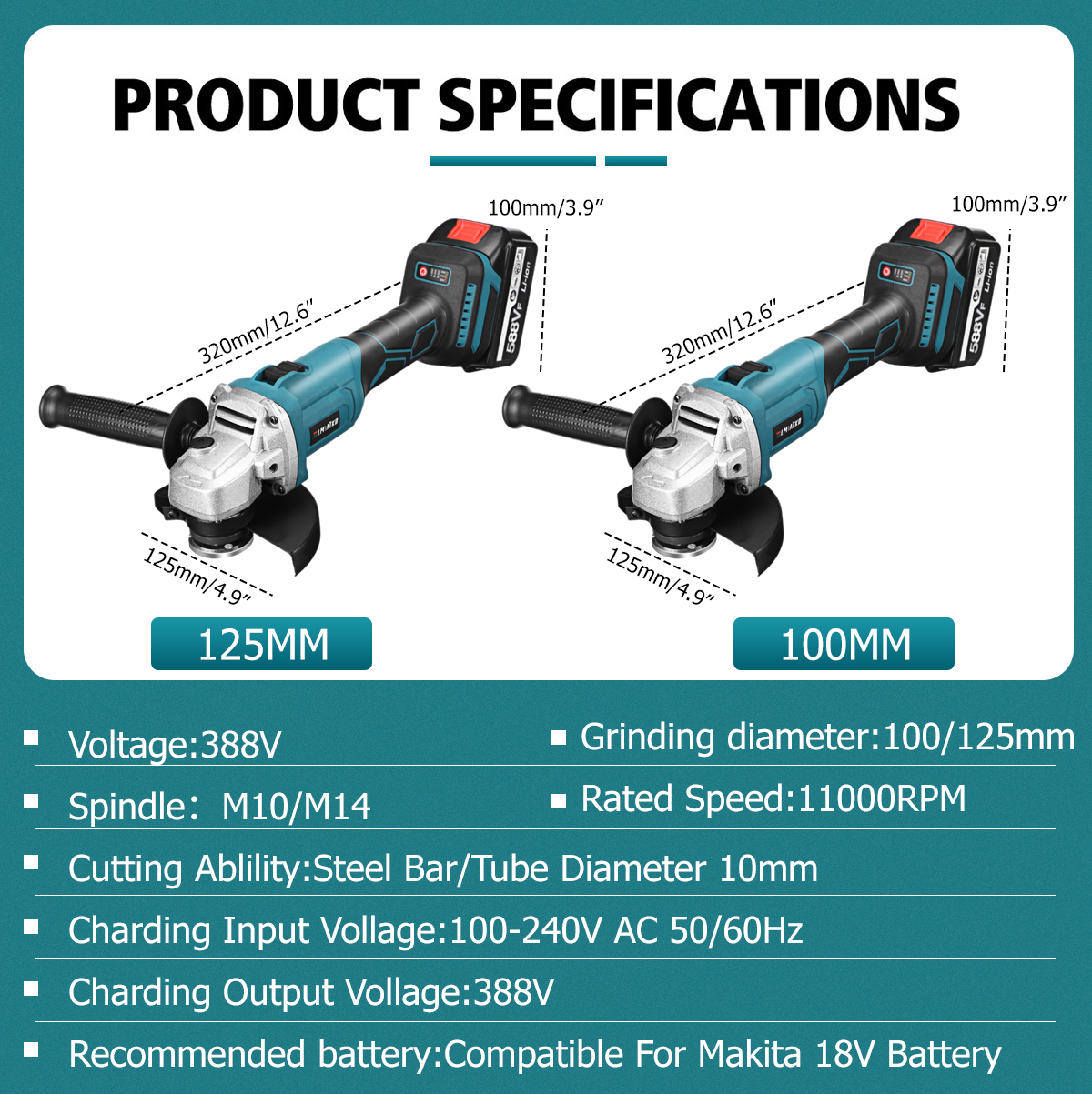 BLMIATKO-220V-125MM-100MM-34-Speed-Brushless-Electric-Angle-Grinder-Cutting-Grinding-Machine-Power-T-1943200-18