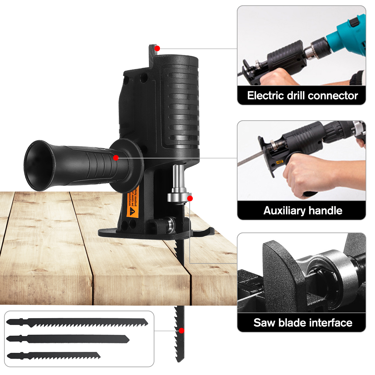 BLMIATKO-Electric-Drill-Modified-To-Electric-Saws-Reciprocating-Saw-Adapter-Accessory-with-Sawblade--1937499-3