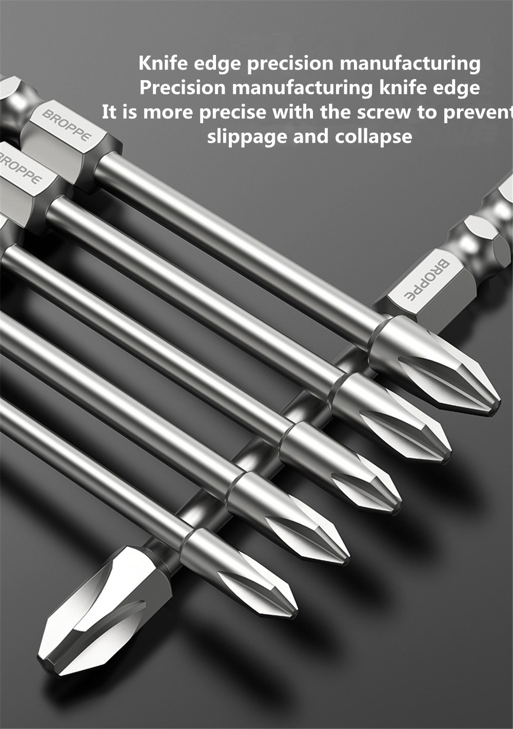 BROPPE-10Pcs-75mm-Length-Impact-Phillips-Screwdriver-Bit-High-Torque-Cross-Screwdriver-Bit-S2-Strong-1734389-3