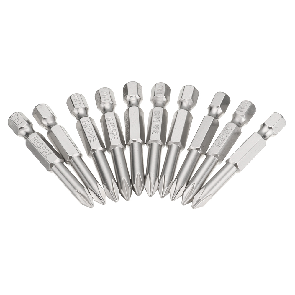 BROPPE-10pcs-PH1-14-Inch-Hex-Shank-50mm-Magnetic-Phillips-Screwdriver-Bits-Set-1421709-4