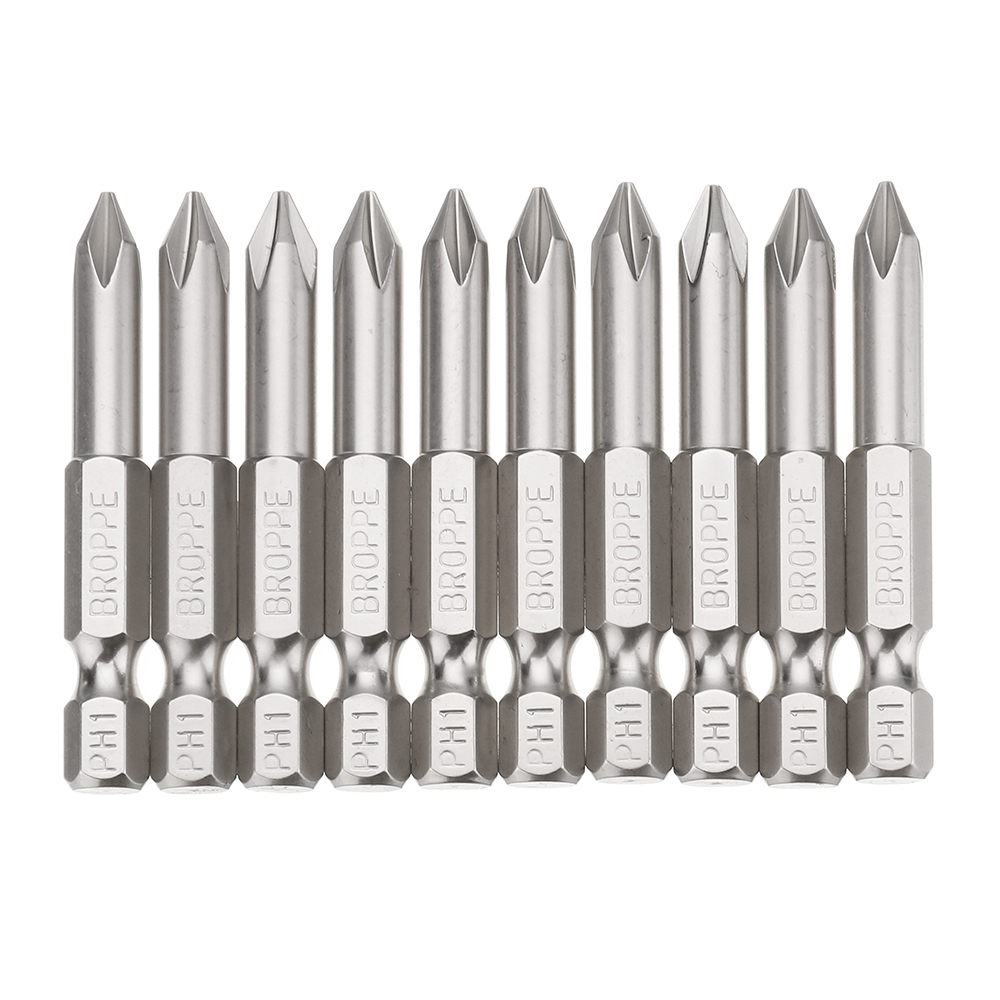 BROPPE-10pcs-PH1-14-Inch-Hex-Shank-50mm-Magnetic-Phillips-Screwdriver-Bits-Set-1421709-5