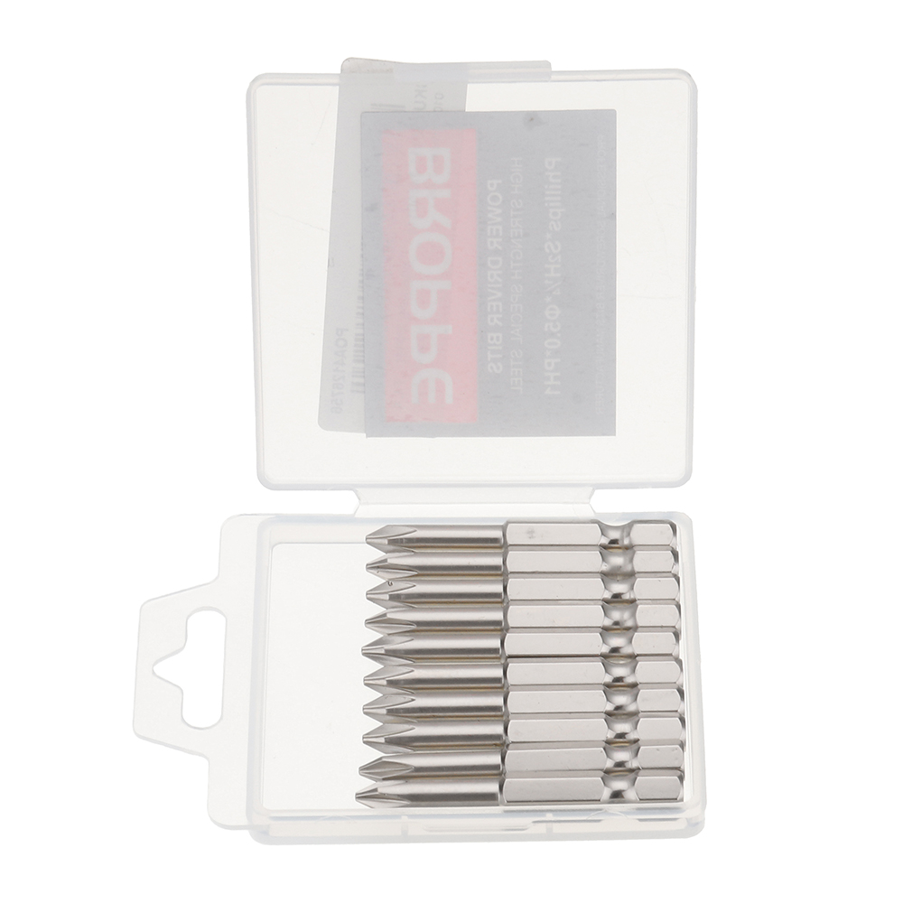 BROPPE-10pcs-PH1-14-Inch-Hex-Shank-50mm-Magnetic-Phillips-Screwdriver-Bits-Set-1421709-9