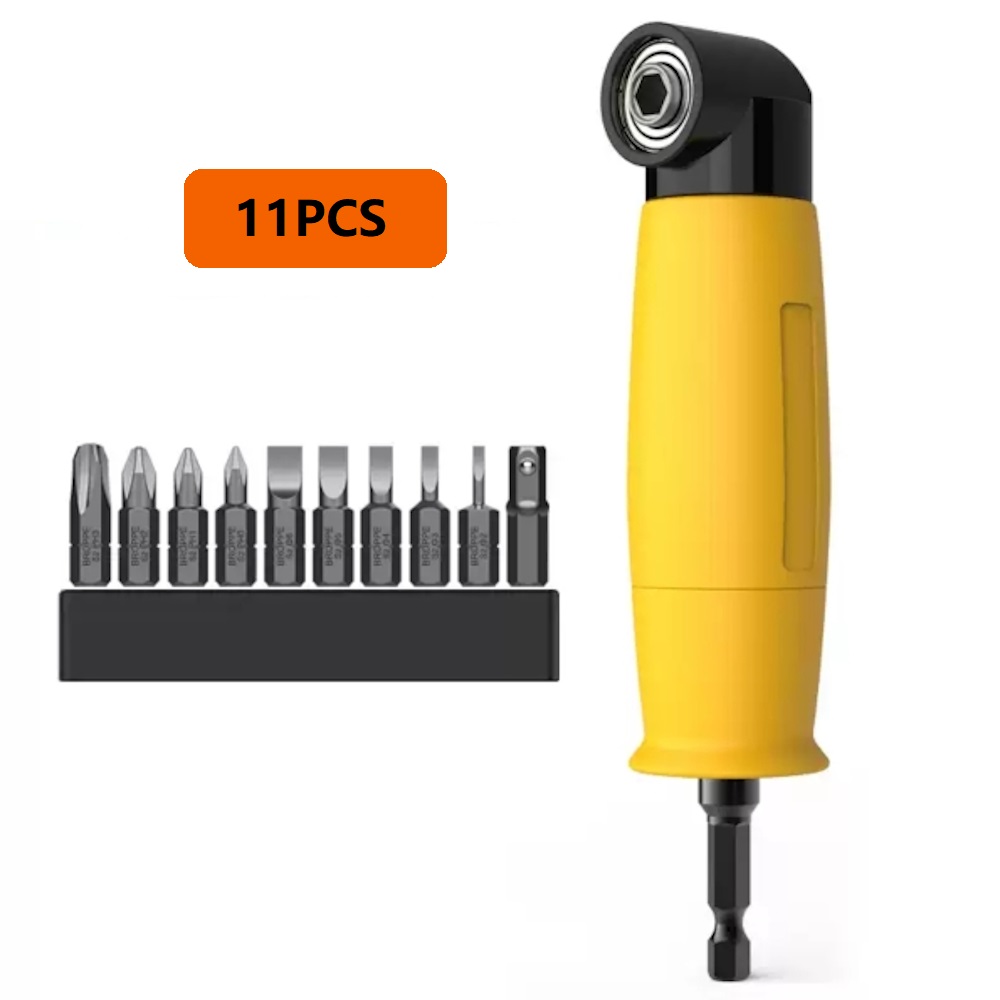 BROPPE-14inch-635mm-Interface-90-Degree-Electric-Corner-Screwdriver-Bit-with-10Pcs32Pcs-25mm-Bits-1830502-1