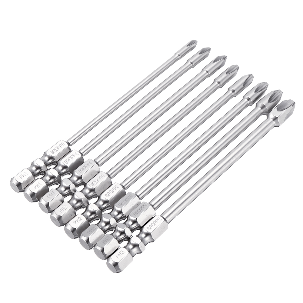 BROPPE-8Pcs-75mm100mm-Length-Impact-Phillips-Screwdriver-Bit-High-Torque-Cross-Screwdriver-Bit-S2-St-1724760-10