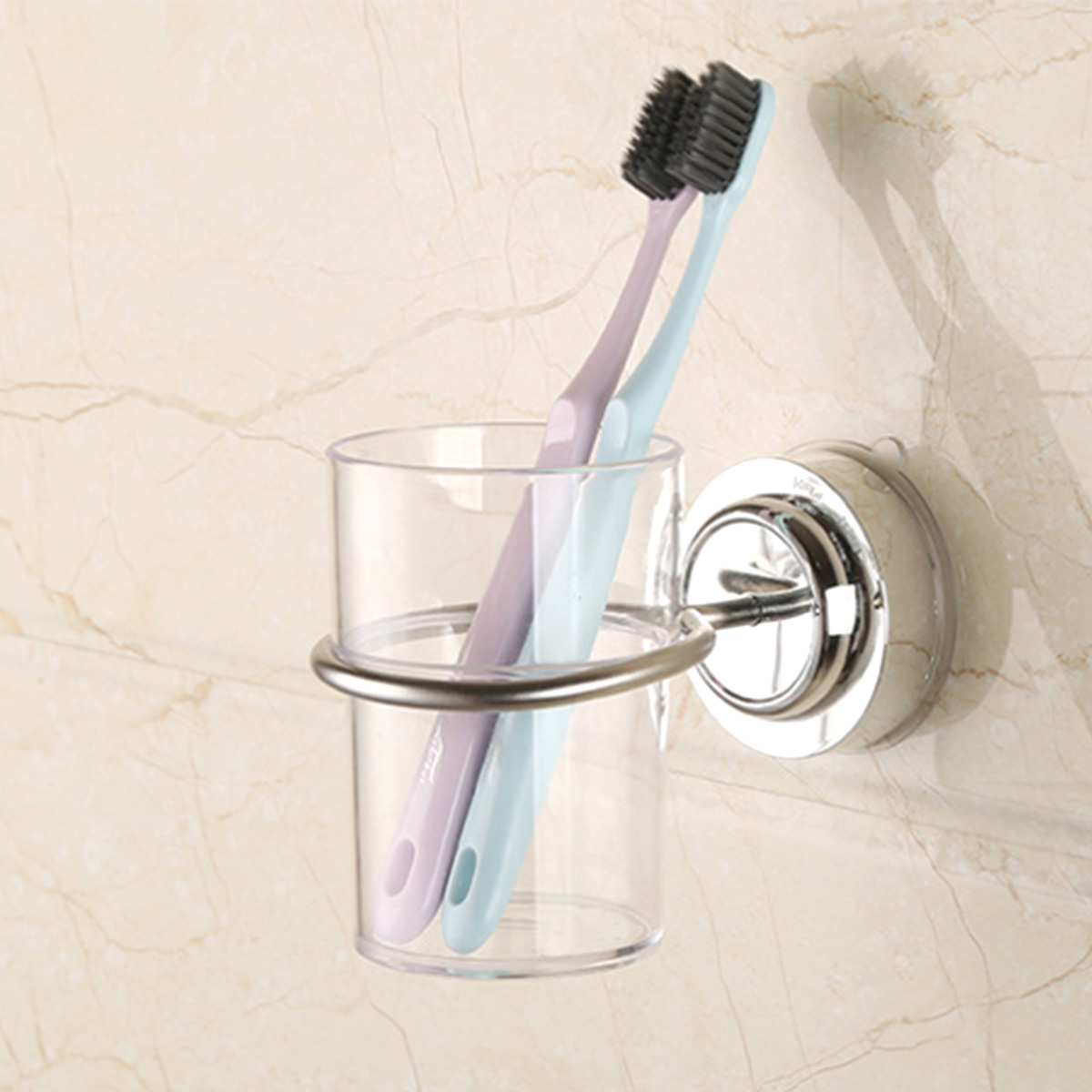 Bathroom-Suction-Wall-Mounted-Single-Stainless-Toothbrush-Tumbler-Holder-with-Cup-1758217-3