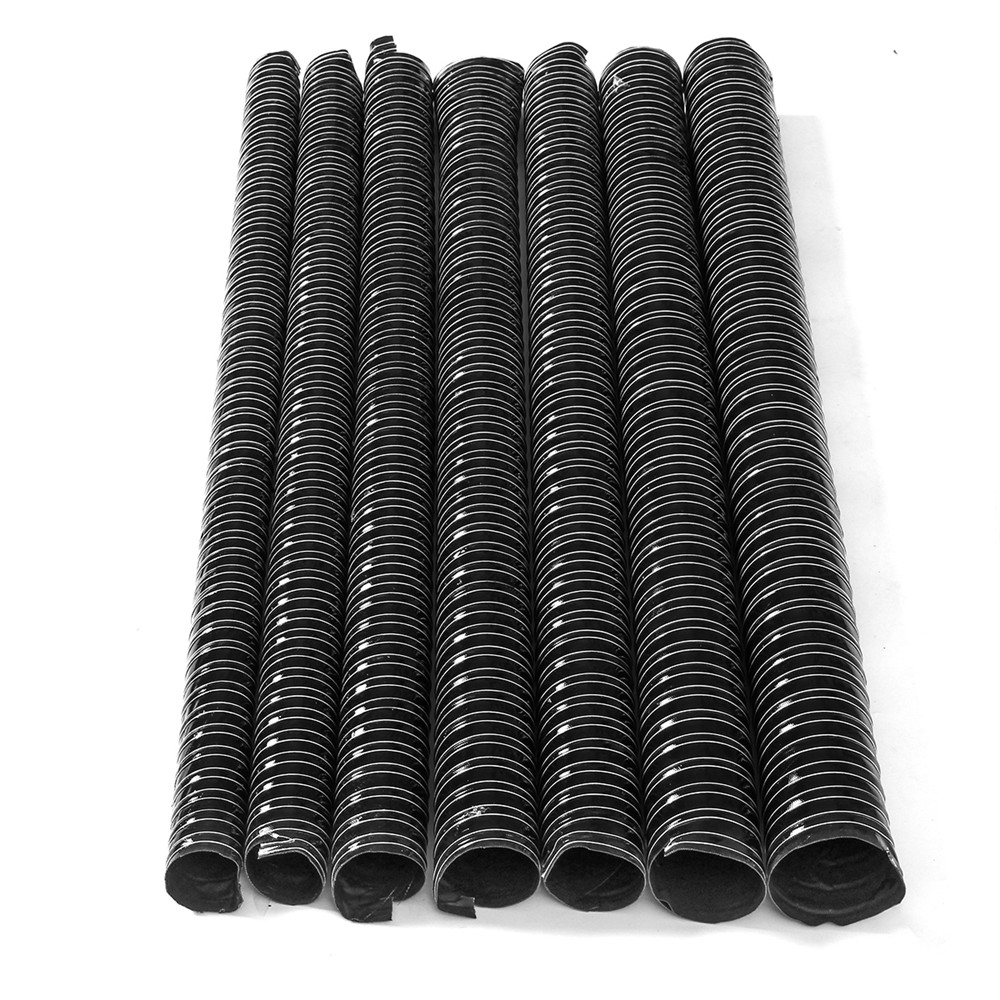 Black-Air-Ducting-Pipe-Flexible-Silicone-Hose-1M-Length-Hot-And-Cold-Cooling-Transfer-Extractor-1422429-1
