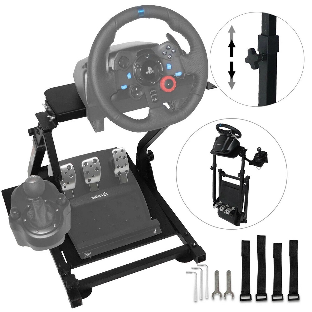 Black-Steering-Wheel-Holder-Universal-Folding-Steering-Wheel-Mount-Compatible-with-Logitech-G25-G27--1917229-1