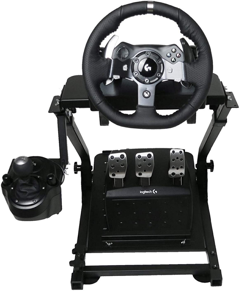 Black-Steering-Wheel-Holder-Universal-Folding-Steering-Wheel-Mount-Compatible-with-Logitech-G25-G27--1917229-3