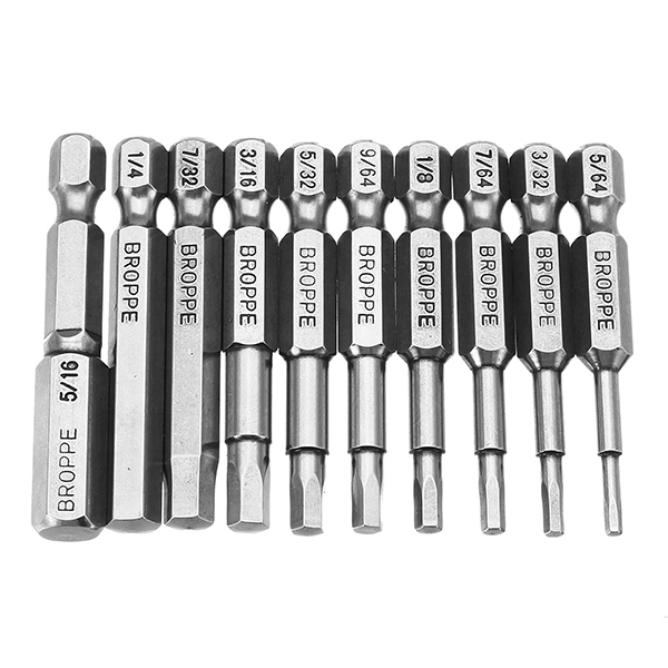 Broppe-10pcs-SAE-564-516-Inch-Hex-Head-Screwdriver-Bit-14-Inch-Hex-Shank-Magnetic-Screwdriver-Bit-1218863-3