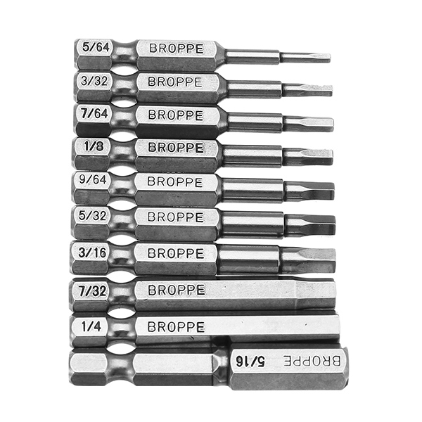 Broppe-10pcs-SAE-564-516-Inch-Hex-Head-Screwdriver-Bit-14-Inch-Hex-Shank-Magnetic-Screwdriver-Bit-1218863-4