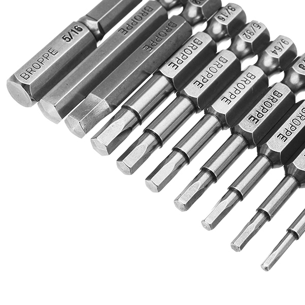 Broppe-10pcs-SAE-564-516-Inch-Hex-Head-Screwdriver-Bit-14-Inch-Hex-Shank-Magnetic-Screwdriver-Bit-1218863-10