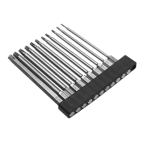 Broppe-11pcs-T6-T40-100mm-Magnetic-Torx-Screwdriver-Bits-14-Inch-Hex-Shank-1142879-6