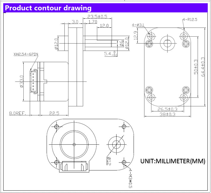 Chihai-DC-12V-240rpm-Encoder-Motor-L-Type-Gear-Motor-1309847-8