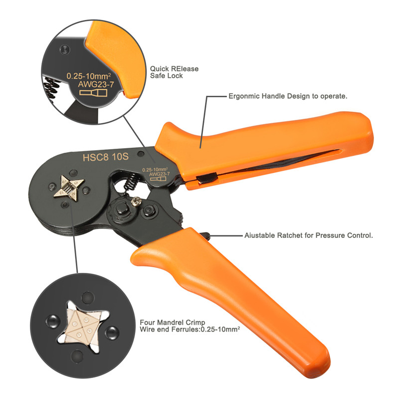 DANIU-23AWG-to-10AWG-Self-Adjusting-Ratcheting-Ferrule-Crimper-Plier-Tool-with-800pcs-Connector-Term-1958609-6