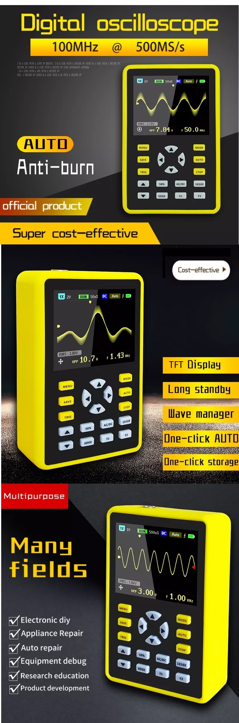 DANIU-ADS5012H-Digital-24-inch-TFT-Screen-Anti-burn-Oscilloscope-500MSs-Sampling-Rate-100MHz-Analog--1469066-3