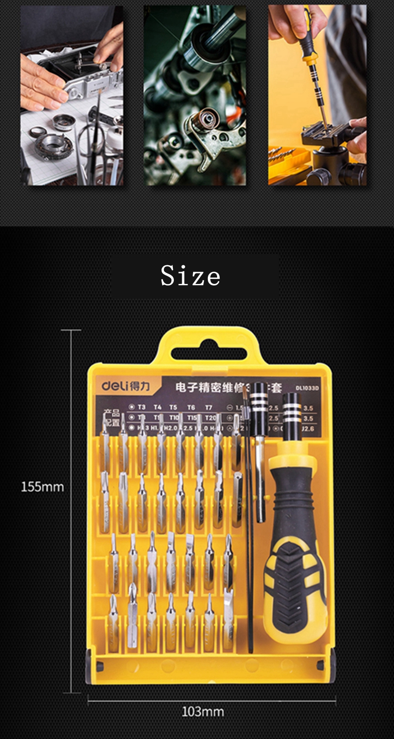 DELI-33-In-1-Precision-Electronics-Repair-Screwdriver-Tweezer-DIY-Toolkit-For-Tablets-Phone-Computer-1564019-1