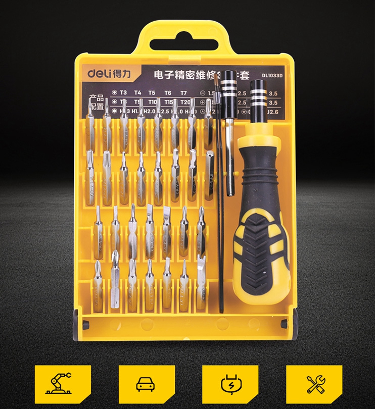 DELI-33-In-1-Precision-Electronics-Repair-Screwdriver-Tweezer-DIY-Toolkit-For-Tablets-Phone-Computer-1564019-2