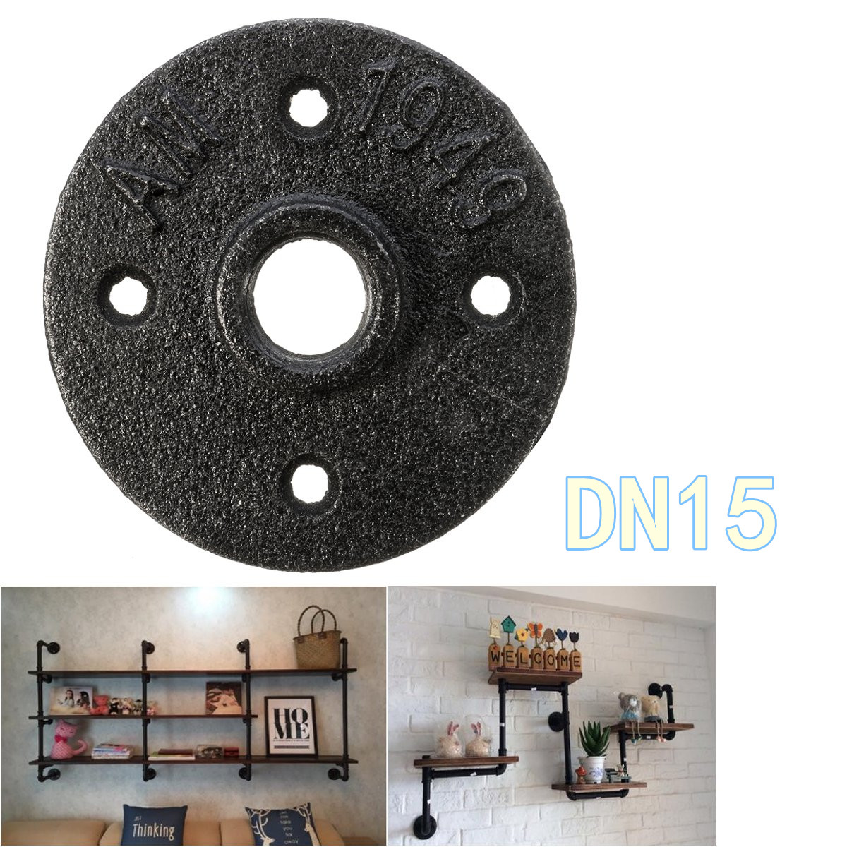 DN-152025-Black-Flange-Iron-Pipe-Floor-Fitting-Plumbing-Threaded-Four-Holes-Flange-1427822-8