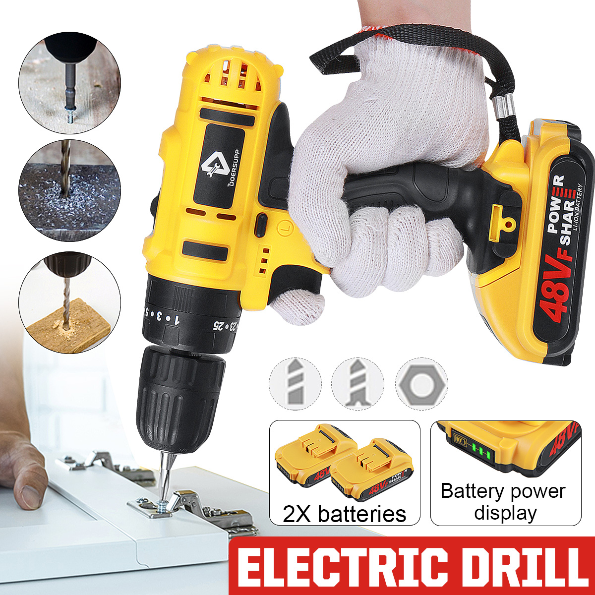 DOERSUPP-48VF-Impact-Drill-Cordless-Screwdriver-Drill-253-Torque-2-Speed-Drilling-Battery-Indicator--1891069-1