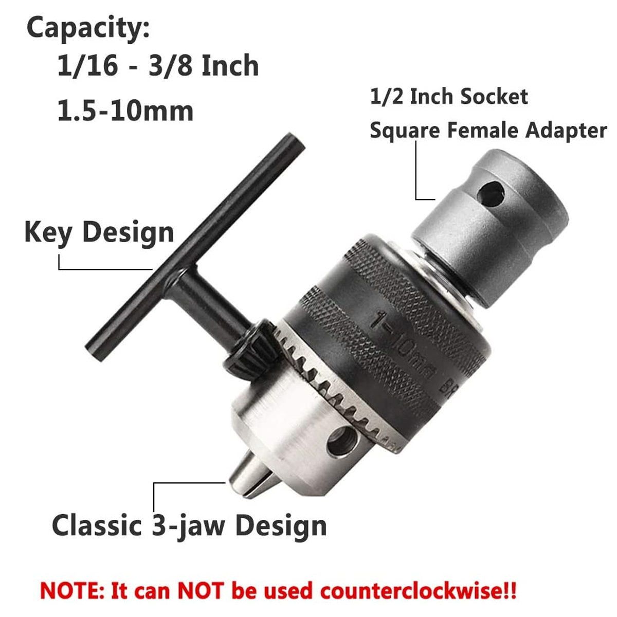 Drillpro-10mm-Drill-Chuck-Drill-Adapter-12-Inch-Changed-Impact-Wrench-Into-Eletric-Drill-1957538-5