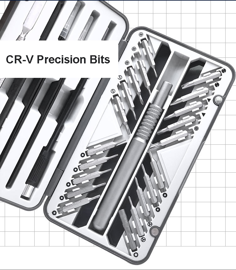 Drillpro-26-In-1-Precision-Screwdriver-Set-Magnetic-Screwdriver-Bit-Combination-Tool-Mobile-Phone-PC-1905185-4