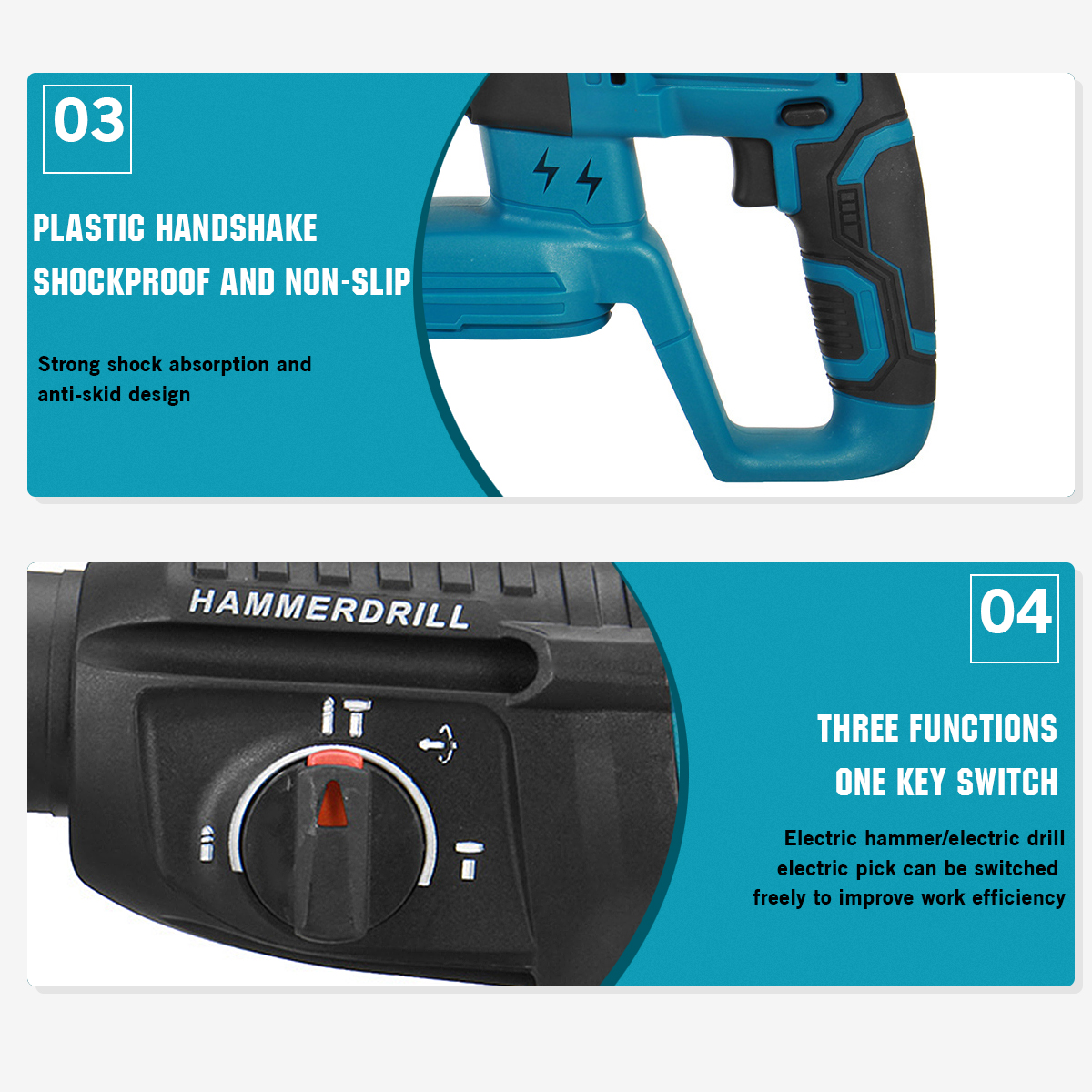 Drillpro-27mm-Brushless-Electric-Hammer-Rotary-Hammers-Multifunctional-Industrial-Grade-Concrete-Lit-1614390-13