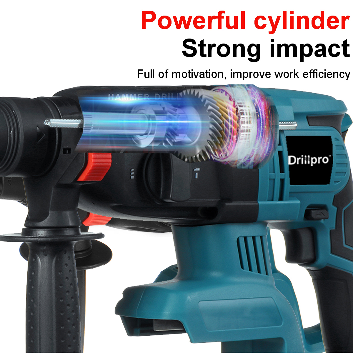 Drillpro-27mm-Brushless-Electric-Hammer-Rotary-Hammers-Multifunctional-Industrial-Grade-Concrete-Lit-1614390-7