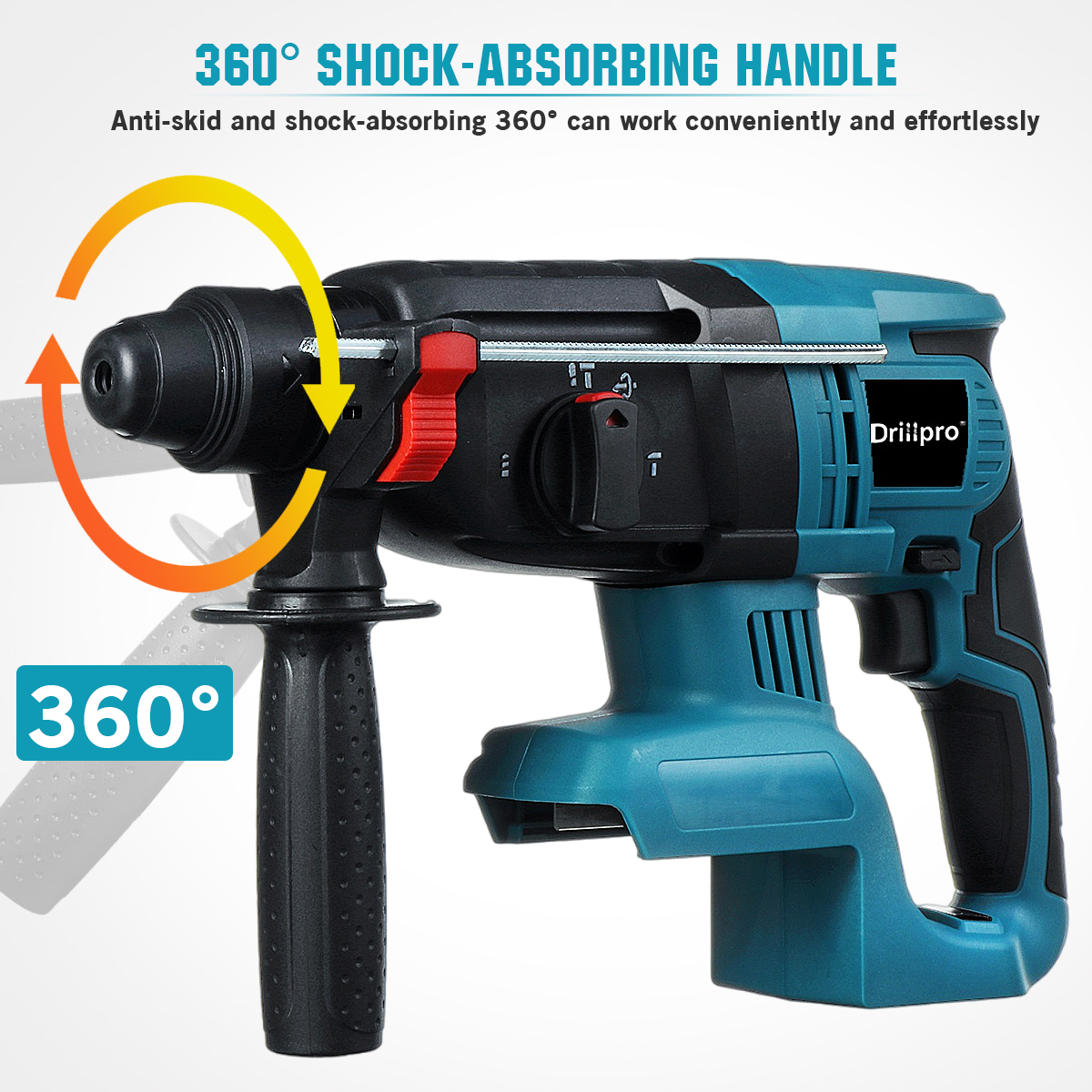 Drillpro-27mm-Brushless-Electric-Hammer-Rotary-Hammers-Multifunctional-Industrial-Grade-Concrete-Lit-1614390-8