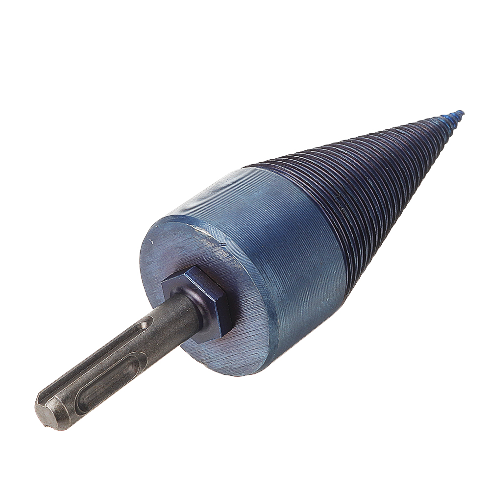 Drillpro-3242mm-Nano-Blue-Coated-HSS-RoundSquareHex-Shank-Firewood-Drill-Bit-Splitter-Wood-Split-Con-1789178-4