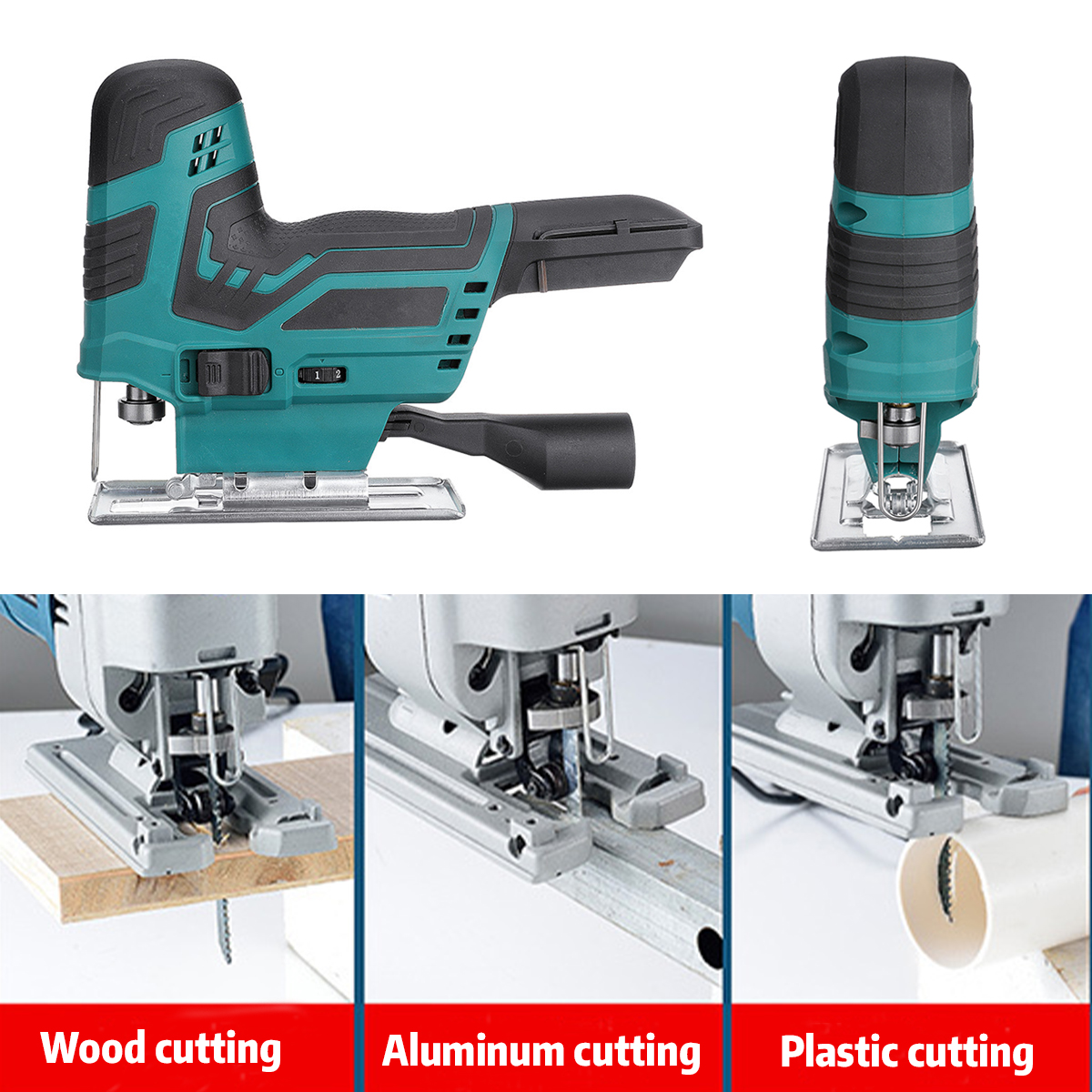 Drillpro-6-Speeds-55mm-2400RPM-Cordless-Jigsaw-Electric-Jig-Saw-Multi-function-Woodworking-Power-Too-1937968-2