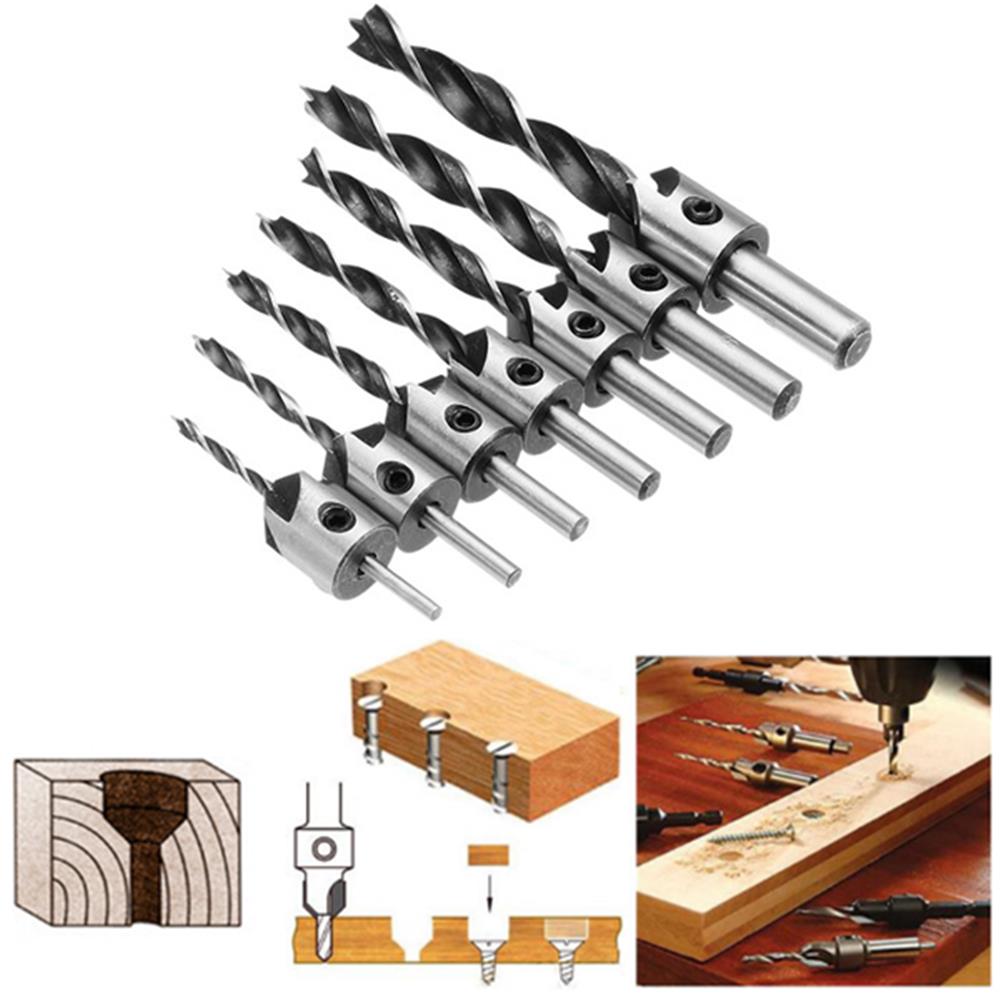 Drillpro-7pcs-HSS-5-Flute-Countersink-Drill-Bit-Set-Reamer-Woodworking-3-10mm-Chamfer-Drill-Bits-1278664-8