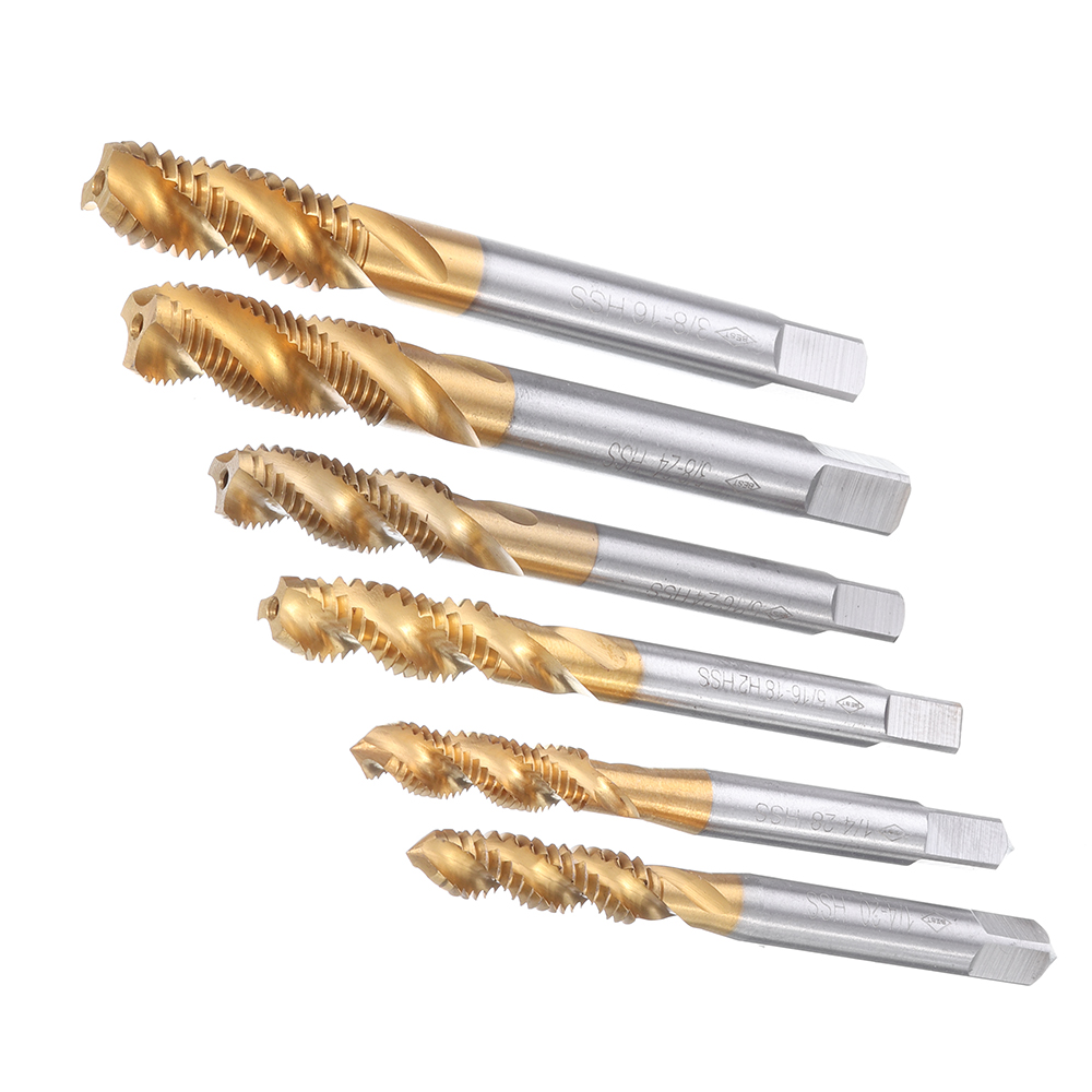 Drillpro-HSS-Spiral-Flute-Hand-Tap-Imperial-Titanium-Coated-Machine-Screw-Plug-Tap-Drill-1599538-2