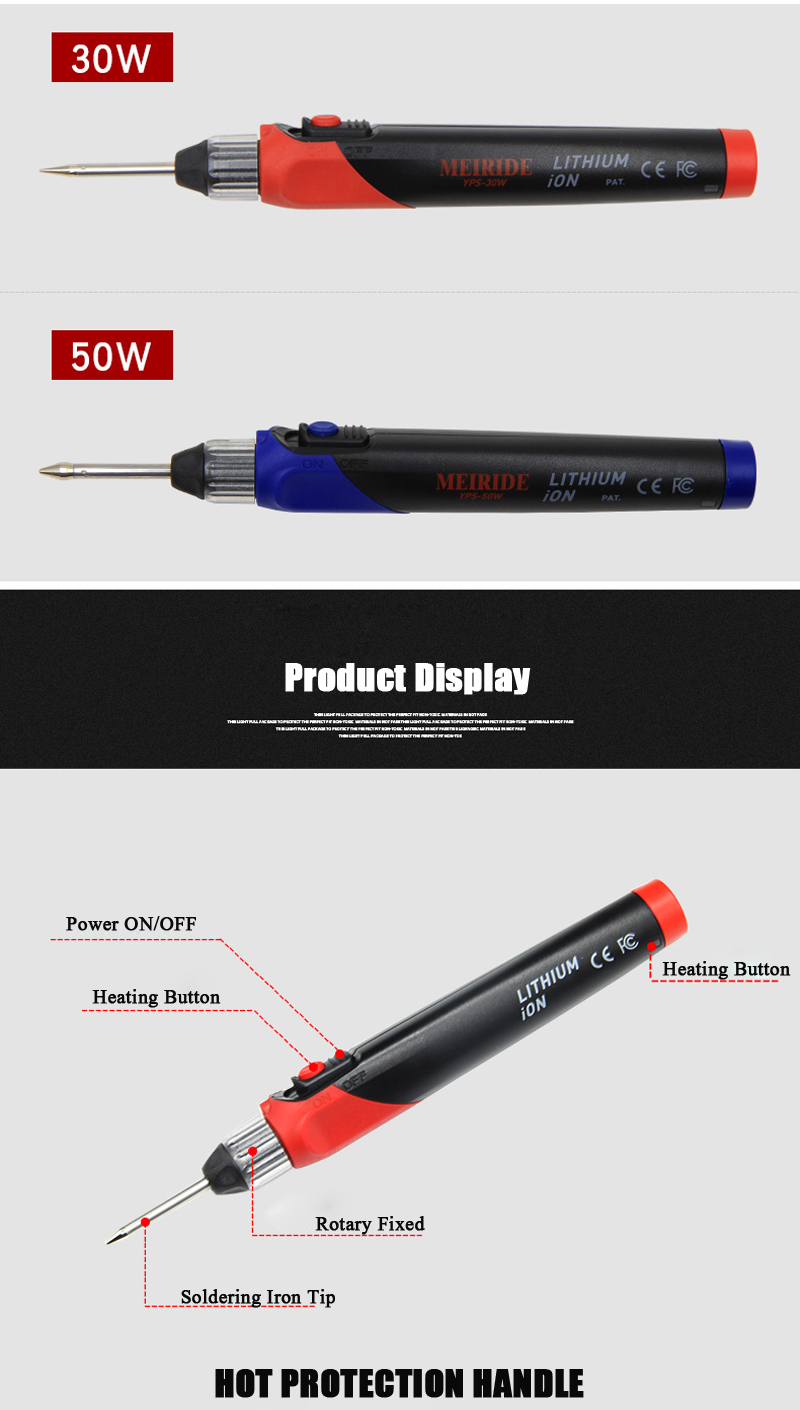 Electric-Wireless-Solder-Iron-5s-Rapid-Heating-30W-50W-USB-Charging-Lithium-Battery-1562816-5