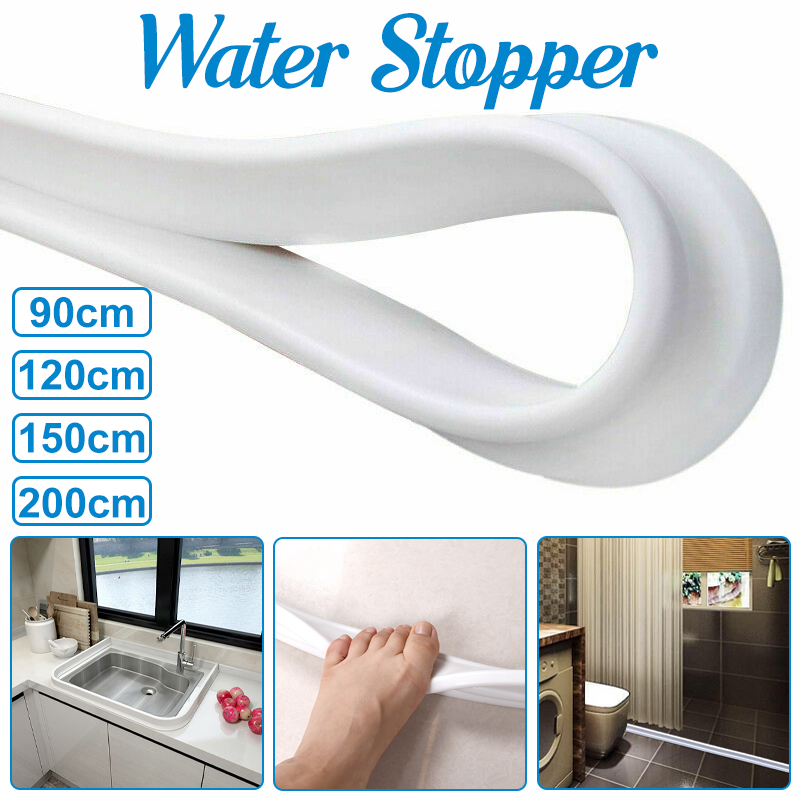 Free-Bending-Water-Barrier-Water-Stopper-Silicone-90cm120cm150cm200cm-White-Tools-Kit-1590373-1