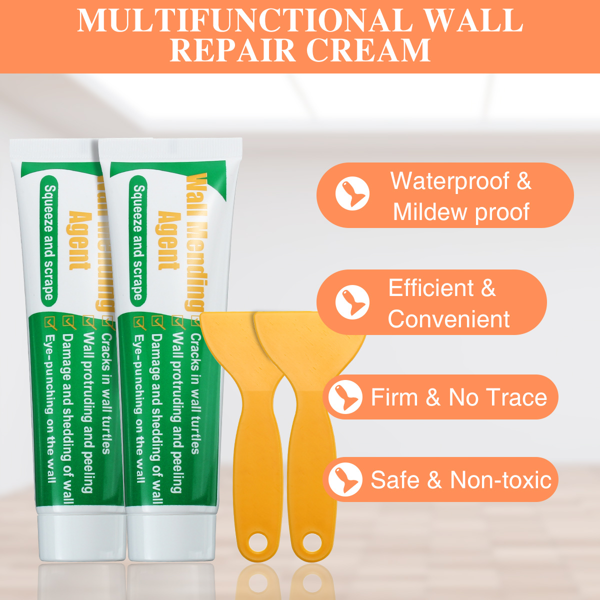 GOCHANGE-Wall-Repair-Tools-2-Sets-Wall-Paint--Head--Scraper-Convenient-Bricklayer-Home-Improvement-T-1956218-2