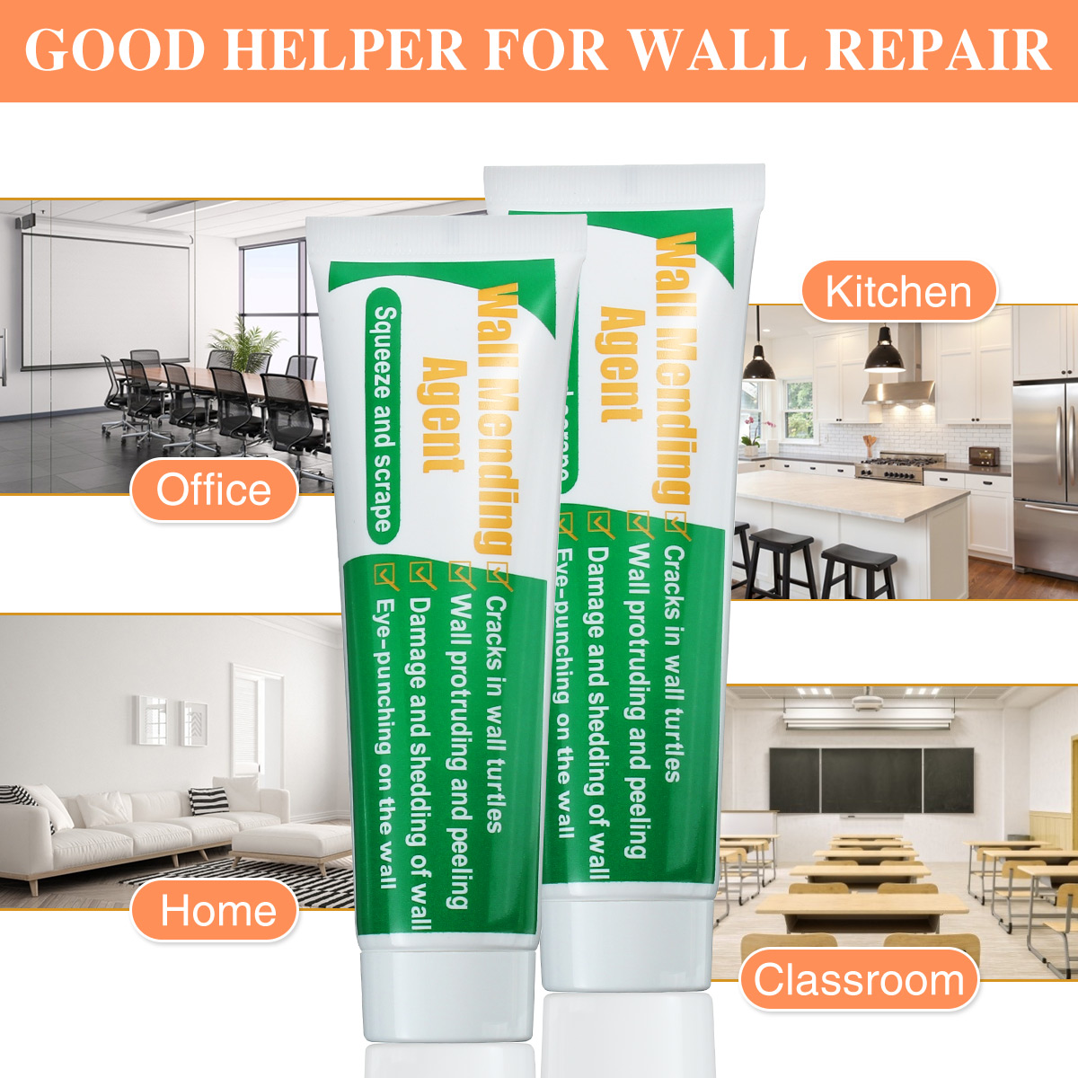 GOCHANGE-Wall-Repair-Tools-2-Sets-Wall-Paint--Head--Scraper-Convenient-Bricklayer-Home-Improvement-T-1956218-6