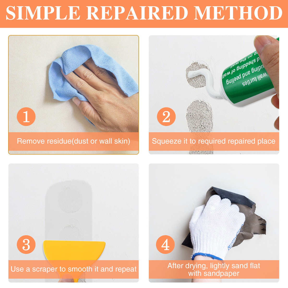GOCHANGE-Wall-Repair-Tools-2-Sets-Wall-Paint--Head--Scraper-Convenient-Bricklayer-Home-Improvement-T-1956218-7
