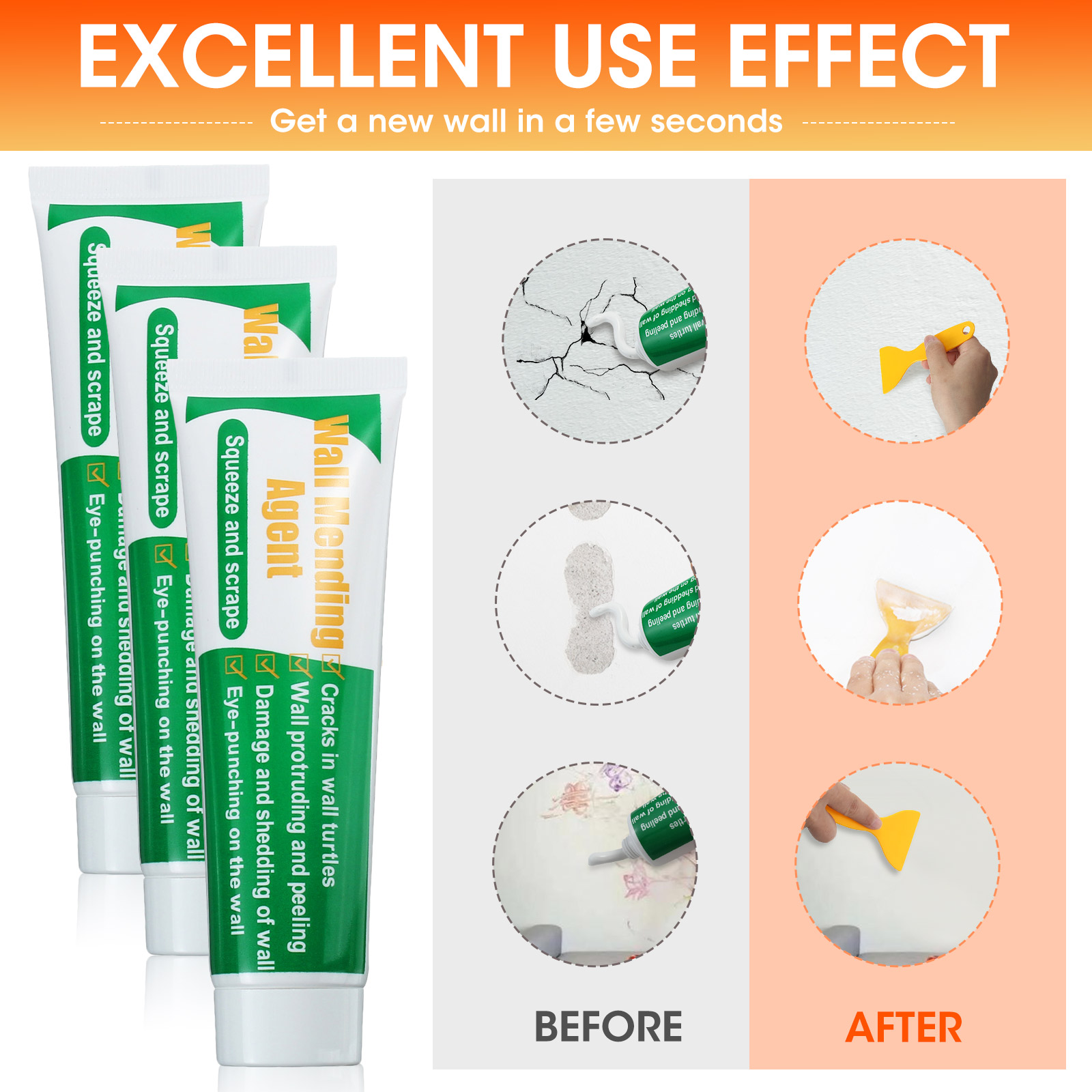 GOCHANGE-Wall-Repair-Tools-2-Sets-Wall-Paint--Head--Scraper-Convenient-Bricklayer-Home-Improvement-T-1956221-3