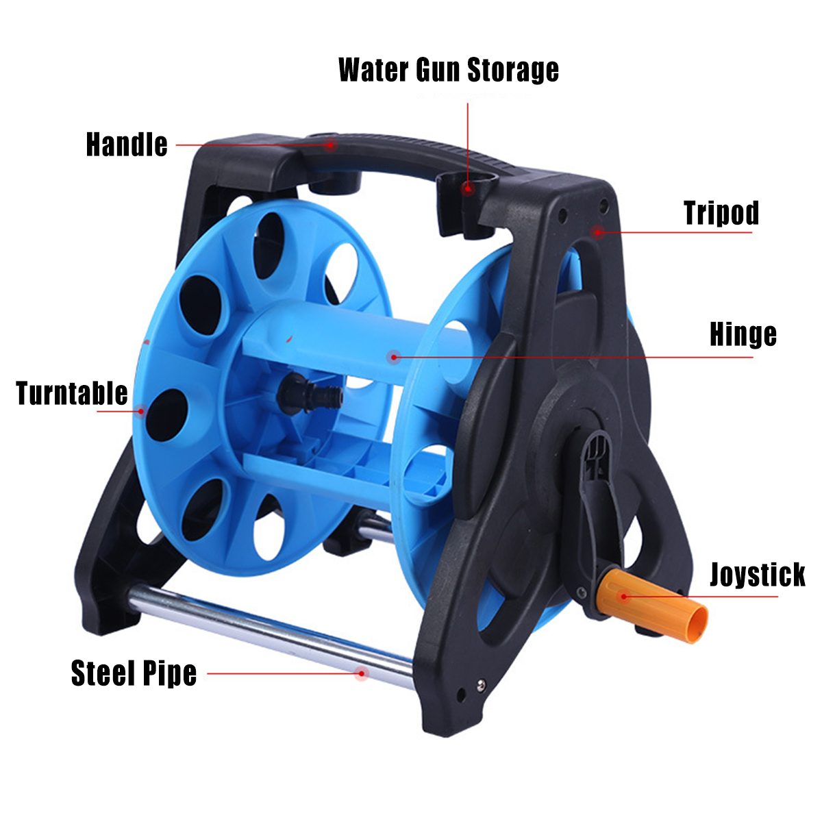 Garden-Hose-Reel-Truck-Portable-Watering-Spray-Pipe-Cart-Trolley-Storage-Case-1720598-4