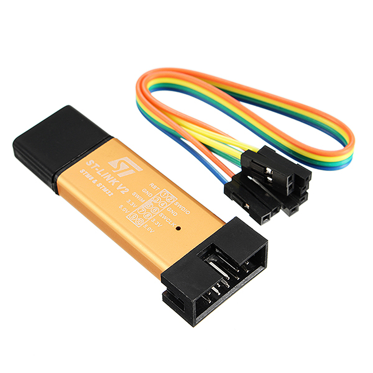 Geekcreitreg-33V-5V-XTW-ST-LINK-V2-STM8--STM32-Simulator-Programmer-Downloader-Debugger-500MA-Fuse-S-1956938-6