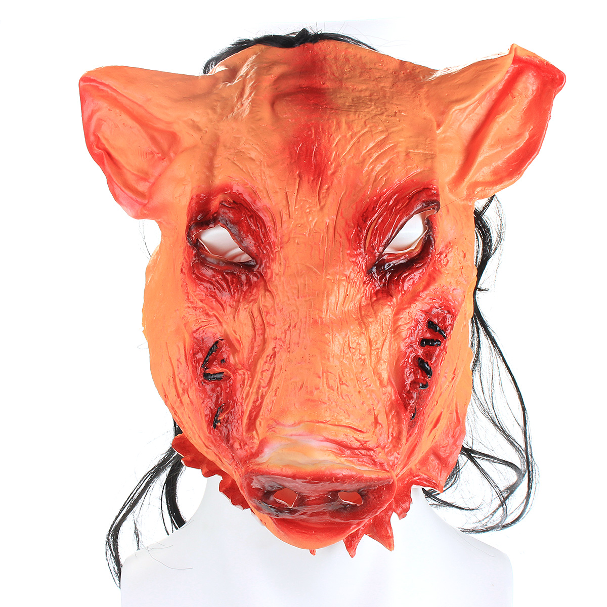 Halloween-Creepy-Animal-Prop-Latex-Party-Unisex-Scary-Pig-Head-Mask-With-Hair-Cosplay-1571650-3