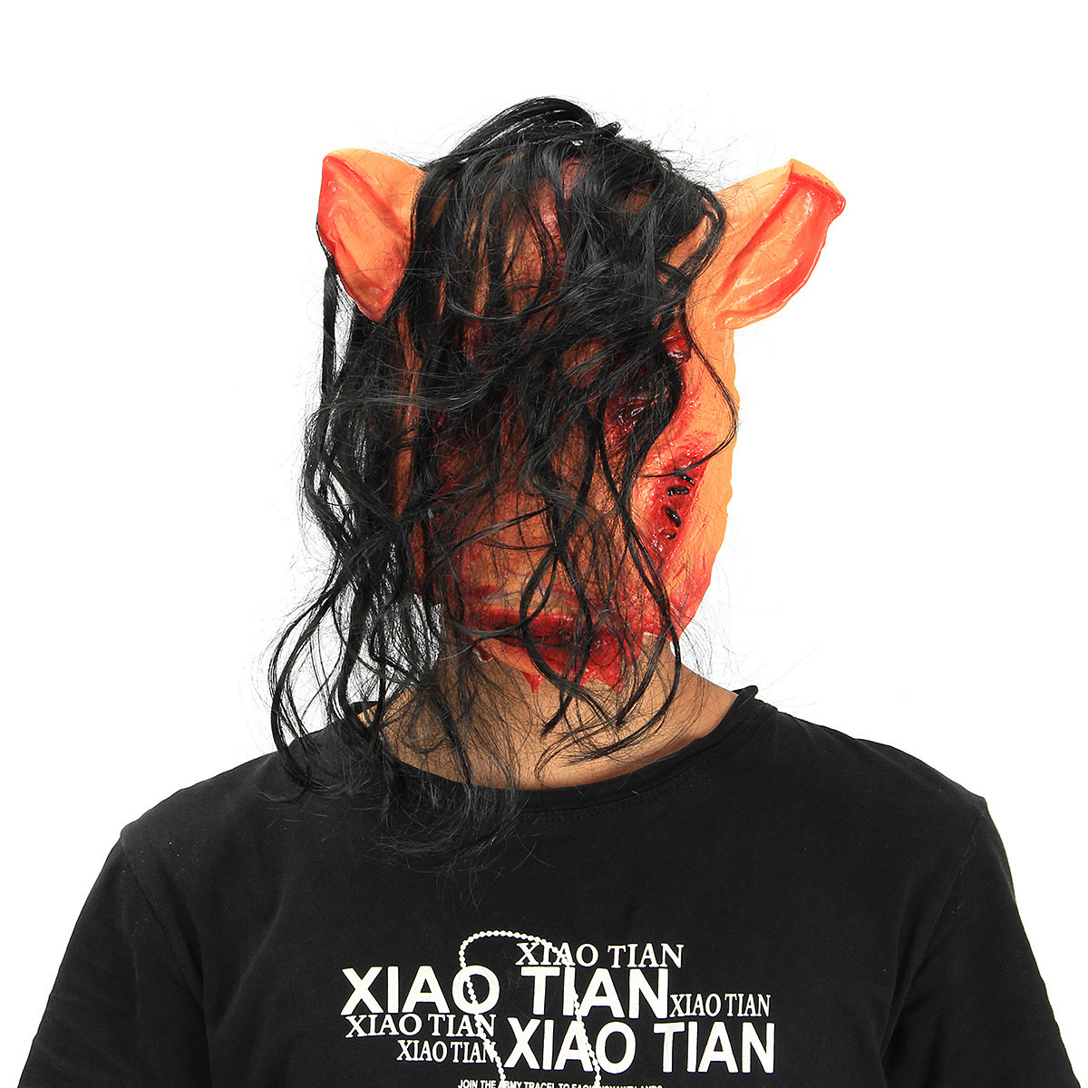 Halloween-Creepy-Animal-Prop-Latex-Party-Unisex-Scary-Pig-Head-Mask-With-Hair-Cosplay-1571650-6