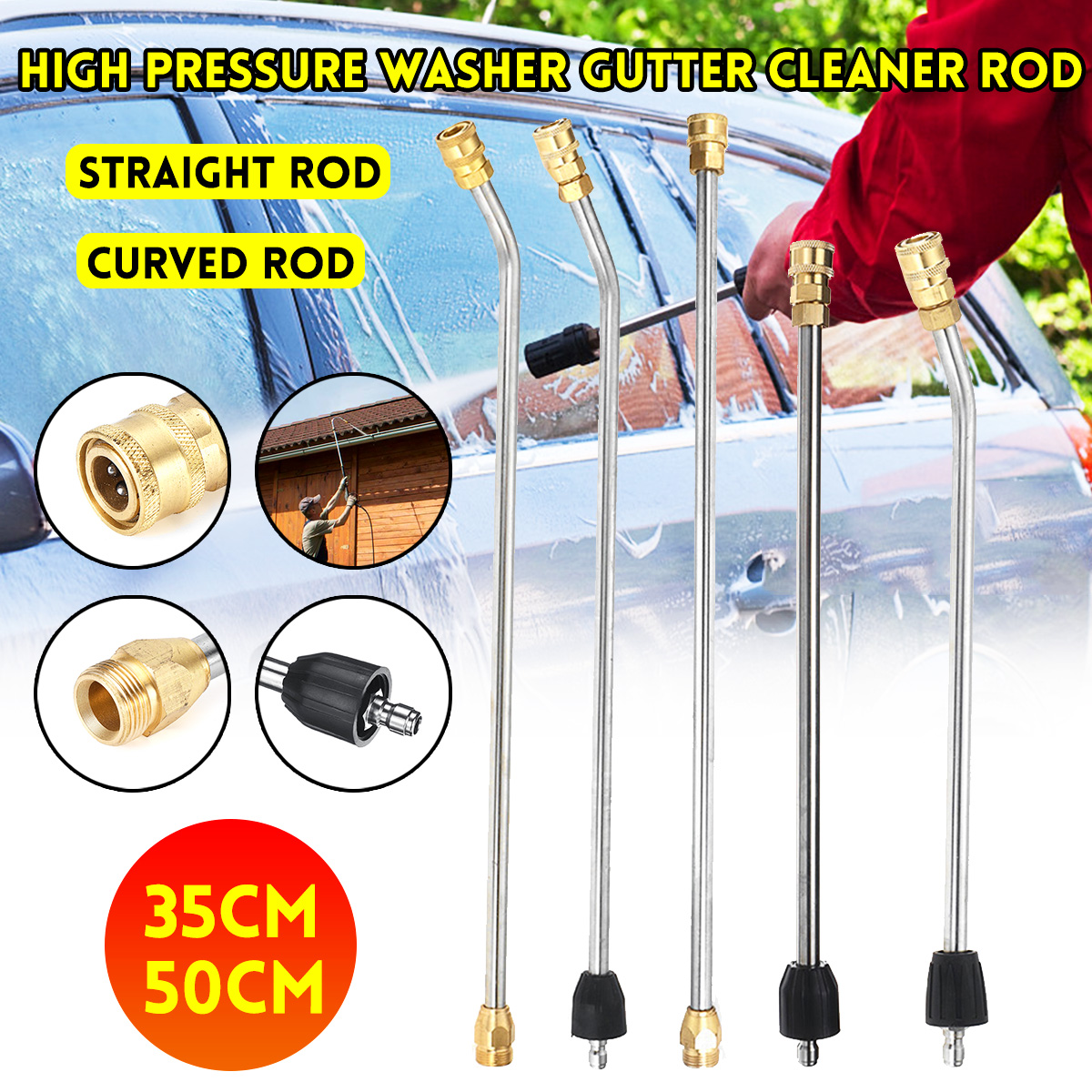 High-Pressure-Washer-Gutter-Cleaner-Rod-35CM50CM-14-Inch-Quick-ConnectM22-1545614-1
