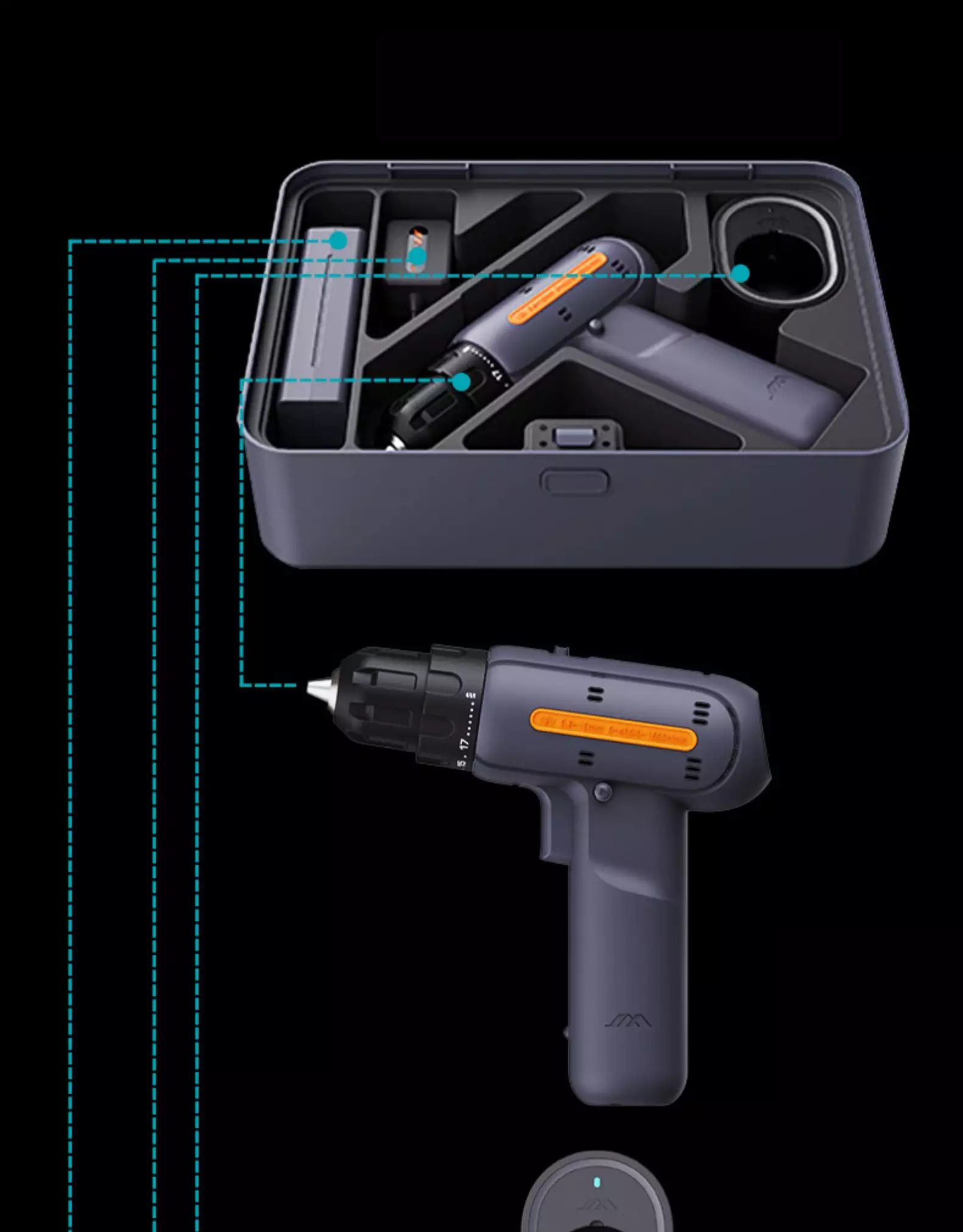 JIMI-12V-Electric-Cordless-Drill-Screwdriver-Hammer-3-In-1-Impact-Power-Tool-Bits-Set-Rechargeable-W-1954225-5